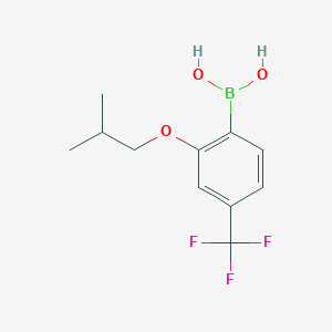 molecular formula C11H14BF3O3 B2371181 2-Isobutoxy-4-(trifluoromethyl)phenylboronic acid CAS No. 2096331-64-3