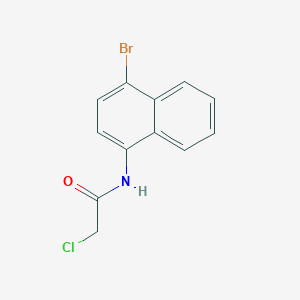 molecular formula C12H9BrClNO B2371197 N-(4-溴萘-1-基)-2-氯乙酰胺 CAS No. 1564916-85-3