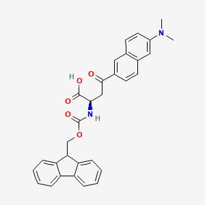 (R)-2-((((9H-fluoren-9-yl)methoxy)carbonyl)amino)-4-(6-(dimethylamino)naphthalen-2-yl)-4-oxobutanoic acid