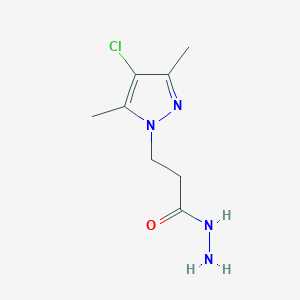3-(4-Chloro-3,5-dimethylpyrazolyl)propanohydrazide