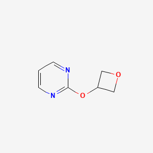 molecular formula C7H8N2O2 B2371232 2-(氧杂环丁-3-氧基)嘧啶 CAS No. 2198592-40-2