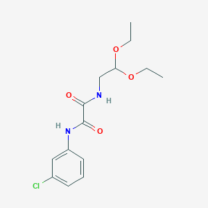 molecular formula C14H19ClN2O4 B2371239 N'-(3-氯苯基)-N-(2,2-二乙氧基乙基)草酰胺 CAS No. 898348-51-1