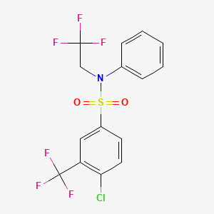 4-chloro-N-phenyl-N-(2,2,2-trifluoroethyl)-3-(trifluoromethyl)benzenesulfonamide