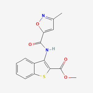Methyl 3-(3-methylisoxazole-5-carboxamido)benzo[b]thiophene-2-carboxylate