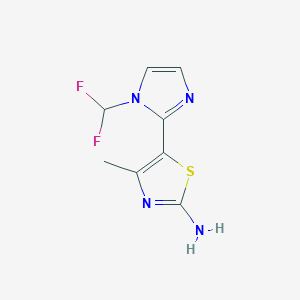 5-[1-(difluoromethyl)-1H-imidazol-2-yl]-4-methyl-1,3-thiazol-2-amine