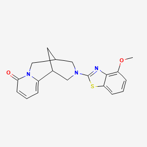 molecular formula C19H19N3O2S B2371276 11-(4-Methoxy-1,3-benzothiazol-2-yl)-7,11-diazatricyclo[7.3.1.02,7]trideca-2,4-dien-6-one CAS No. 2415504-40-2