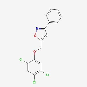 3-Phenyl-5-[(2,4,5-trichlorophenoxy)methyl]-1,2-oxazole