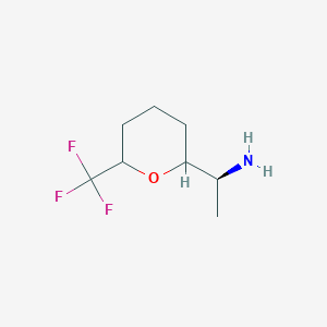 molecular formula C8H14F3NO B2371279 (1S)-1-[6-(Trifluoromethyl)oxan-2-yl]ethanamine CAS No. 2248216-94-4