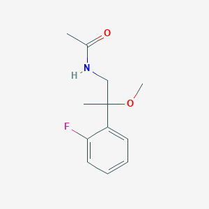 molecular formula C12H16FNO2 B2371281 N-(2-(2-fluorophenyl)-2-methoxypropyl)acetamide CAS No. 1798039-09-4