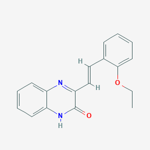 molecular formula C18H16N2O2 B2371352 3-[(E)-2-(2-Ethoxy-phenyl)-vinyl]-1H-quinoxalin-2-one CAS No. 868214-14-6