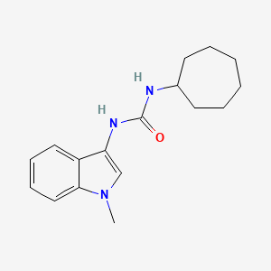 1-cycloheptyl-3-(1-methyl-1H-indol-3-yl)urea