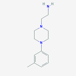 molecular formula C13H21N3 B2371364 2-[4-(3-Methylphenyl)piperazin-1-yl]ethanamine CAS No. 21103-27-5