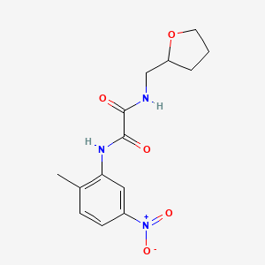 molecular formula C14H17N3O5 B2371372 N1-(2-甲基-5-硝基苯基)-N2-((四氢呋喃-2-基)甲基)草酰胺 CAS No. 899744-50-4