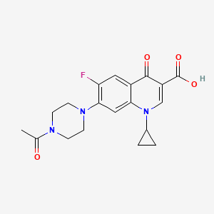 molecular formula C19H20FN3O4 B2371373 7-(4-乙酰哌嗪-1-基)-1-环丙基-6-氟-4-氧代-1,4-二氢喹啉-3-羧酸 CAS No. 93594-20-8