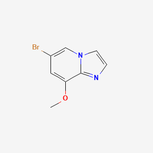 molecular formula C8H7BrN2O B2371375 6-Bromo-8-methoxyimidazo[1,2-a]pyridine CAS No. 1427424-35-8