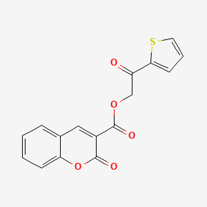 2-oxo-2-(thiophen-2-yl)ethyl 2-oxo-2H-chromene-3-carboxylate