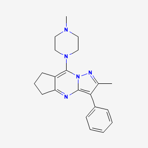 2-methyl-8-(4-methylpiperazin-1-yl)-3-phenyl-6,7-dihydro-5H-cyclopenta[d]pyrazolo[1,5-a]pyrimidine