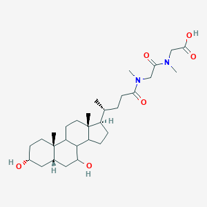 molecular formula C30H50N2O6 B237140 Sarcosylsarcoursodeoxycholic acid CAS No. 125347-55-9