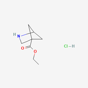 Ethyl 2-azabicyclo[2.1.1]hexane-4-carboxylate;hydrochloride
