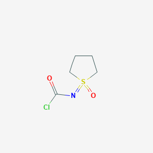 molecular formula C5H8ClNO2S B2371432 (1-Oxidotetrahydro-1l6-thiophen-1-ylidene)carbamic chloride CAS No. 2225141-26-2