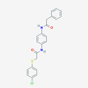 2-[(4-chlorophenyl)sulfanyl]-N-{4-[(phenylacetyl)amino]phenyl}acetamide