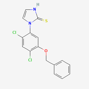 1-[5-(benzyloxy)-2,4-dichlorophenyl]-1H-imidazole-2-thiol