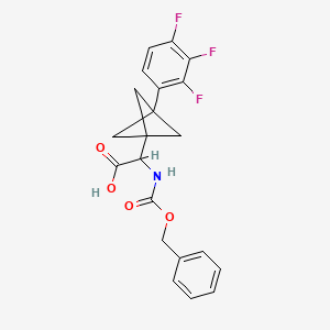 2-(Phenylmethoxycarbonylamino)-2-[3-(2,3,4-trifluorophenyl)-1-bicyclo[1.1.1]pentanyl]acetic acid