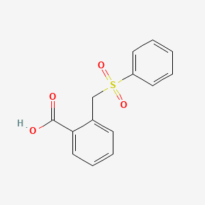 molecular formula C14H12O4S B2371498 2-[(苯磺酰基)甲基]苯甲酸 CAS No. 300396-14-9