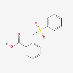 molecular formula C14H12O4S B2371498 2-[(ベンゼンスルホニル)メチル]安息香酸 CAS No. 300396-14-9