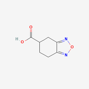 molecular formula C7H8N2O3 B2371506 4,5,6,7-Tetrahydro-2,1,3-benzoxadiazole-5-carboxylic acid CAS No. 37467-00-8