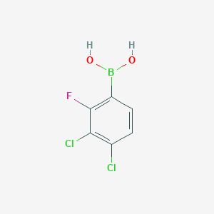 molecular formula C6H4BCl2FO2 B2371510 3,4-Dichlor-2-fluorphenylboronsäure CAS No. 1160561-29-4