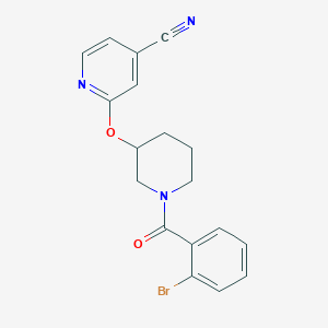 2-((1-(2-Bromobenzoyl)piperidin-3-yl)oxy)isonicotinonitrile