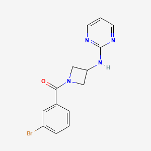 (3-Bromophenyl)(3-(pyrimidin-2-ylamino)azetidin-1-yl)methanone