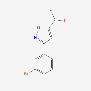 3-(3-Bromophenyl)-5-(difluoromethyl)-1,2-oxazole