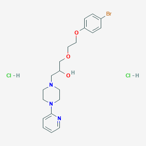 molecular formula C20H28BrCl2N3O3 B2371523 1-(2-(4-Bromophenoxy)ethoxy)-3-(4-(pyridin-2-yl)piperazin-1-yl)propan-2-ol dihydrochloride CAS No. 1179426-30-2