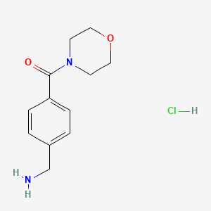 [4-(Morpholine-4-carbonyl)phenyl]methanamine hydrochloride