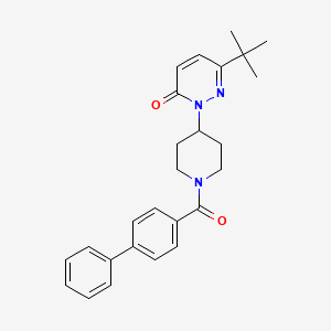 6-Tert-butyl-2-[1-(4-phenylbenzoyl)piperidin-4-yl]pyridazin-3-one