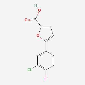 5-(3-Chloro-4-fluorophenyl)furan-2-carboxylic acid