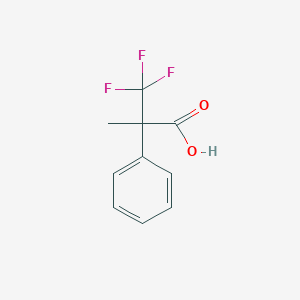 molecular formula C10H9F3O2 B2371587 3,3,3-Trifluoro-2-methyl-2-phenylpropanoic acid CAS No. 1824523-75-2