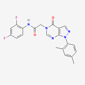 N-(2,4-difluorophenyl)-2-[1-(2,4-dimethylphenyl)-4-oxopyrazolo[3,4-d]pyrimidin-5-yl]acetamide