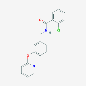 B2371613 2-chloro-N-(3-(pyridin-2-yloxy)benzyl)benzamide CAS No. 1705171-62-5
