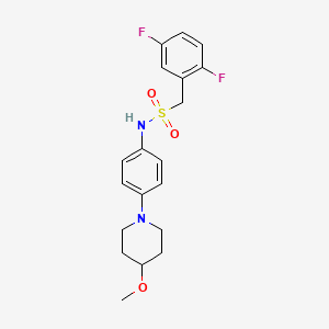 1-(2,5-Difluorophenyl)-N-[4-(4-methoxypiperidin-1-YL)phenyl]methanesulfonamide