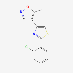 4-[2-(2-Chlorophenyl)-1,3-thiazol-4-yl]-5-methyl-1,2-oxazole