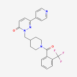 6-(Pyridin-4-yl)-2-({1-[2-(trifluoromethyl)benzoyl]piperidin-4-yl}methyl)-2,3-dihydropyridazin-3-one