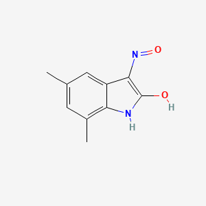 3-(hydroxyimino)-5,7-dimethyl-2,3-dihydro-1H-indol-2-one
