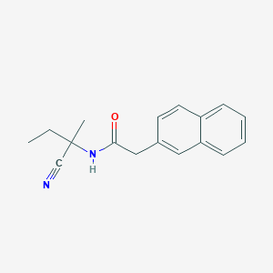 molecular formula C17H18N2O B2371666 N-(1-氰基-1-甲基丙基)-2-(萘-2-基)乙酰胺 CAS No. 1308524-16-4