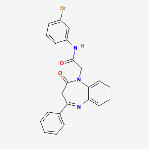 N-(3-bromophenyl)-2-(2-oxo-4-phenyl-2,3-dihydro-1H-1,5-benzodiazepin-1-yl)acetamide