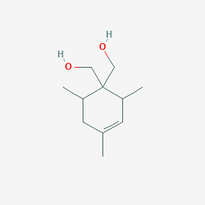 molecular formula C11H20O2 B2371675 [1-(Hydroxymethyl)-2,4,6-trimethylcyclohex-3-en-1-yl]methanol CAS No. 300733-14-6