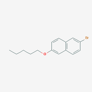 molecular formula C15H17BrO B2371677 2-Bromo-6-(pentyloxy)naphthalene CAS No. 701269-17-2