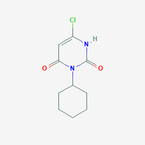 molecular formula C10H13ClN2O2 B2371686 6-Chloro-3-cyclohexylpyrimidine-2,4(1H,3H)-dione CAS No. 34654-87-0